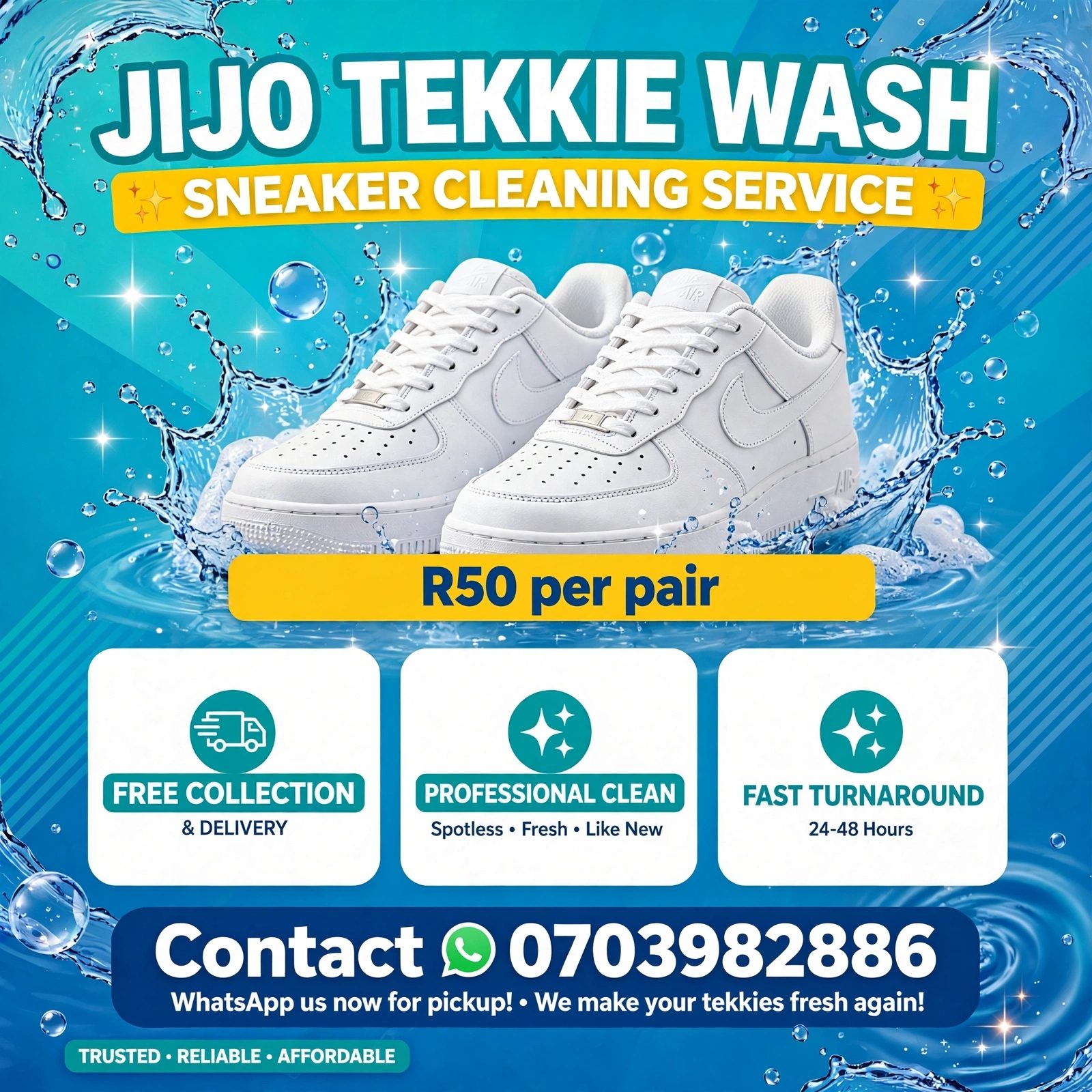 Tekkie wash